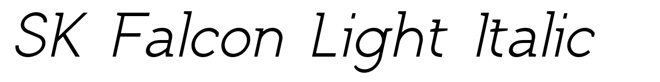 SK Falcon Light Italic